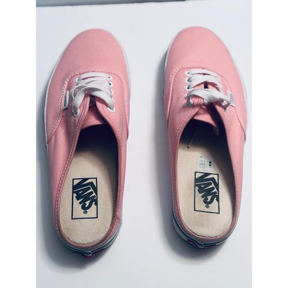 Women’s Vans Classic Authentic Mule Slip on Sneakers powder pink canvas- size 9 - Picture 6 of 9